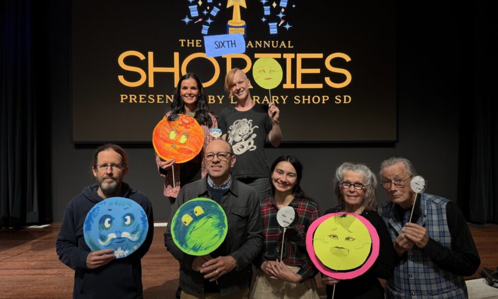 Library Shop SD and Library Foundation SD are joined by Write Out Loud SD and Marie Hitchcock Puppet Theater Puppeteer for the Shorties Awards.